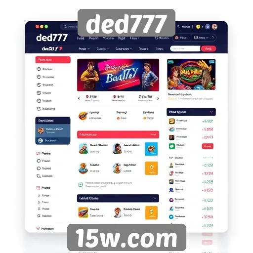 interface do ded777 é intuitiva e acessível